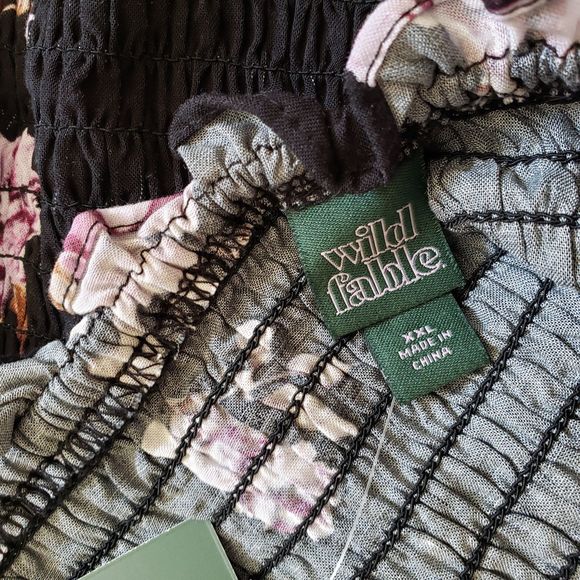 WILD FABLE floral bustier off shoulder blouse - Picture 5 of 9